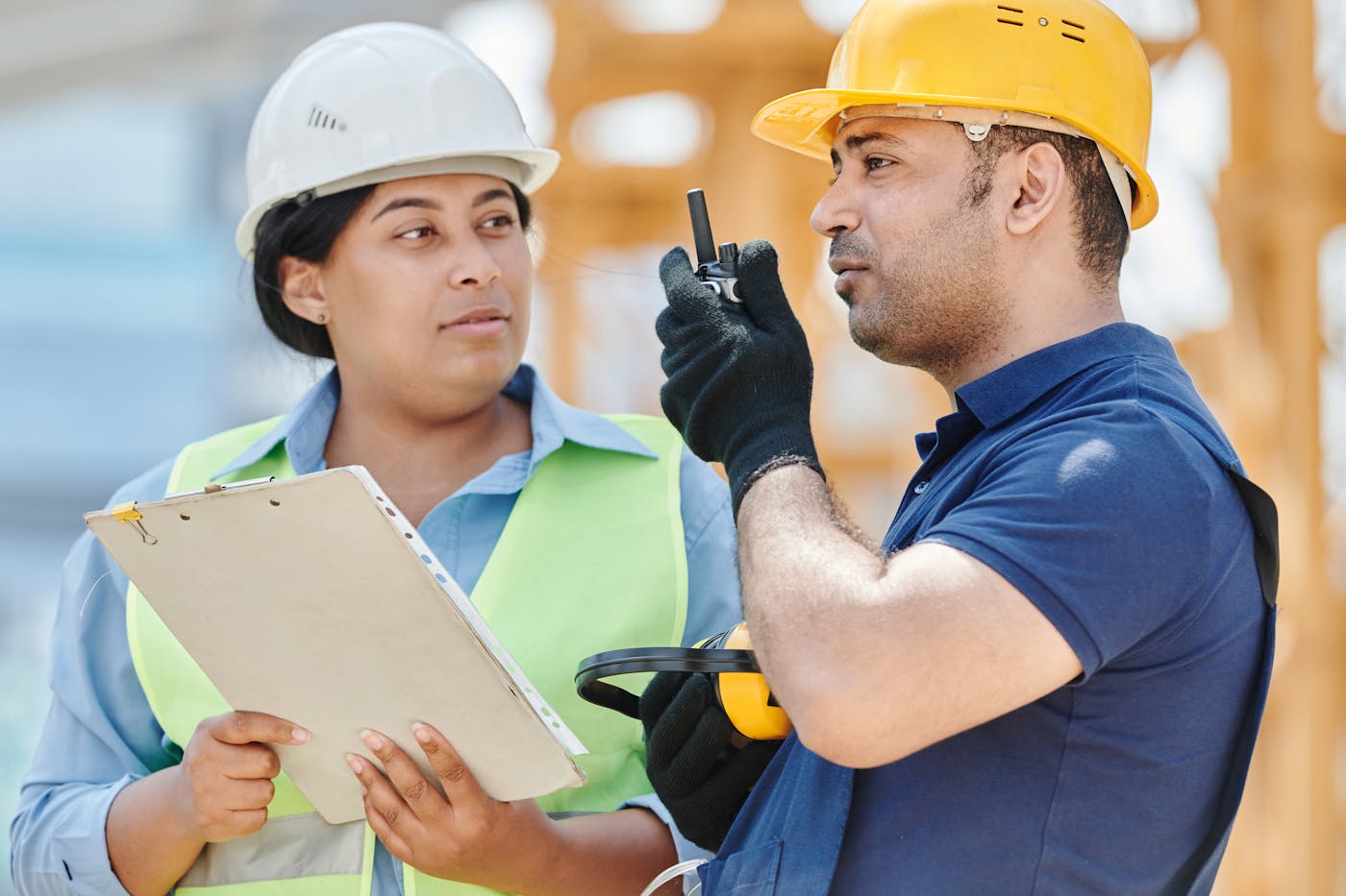 Industrial teamwork and project discussion